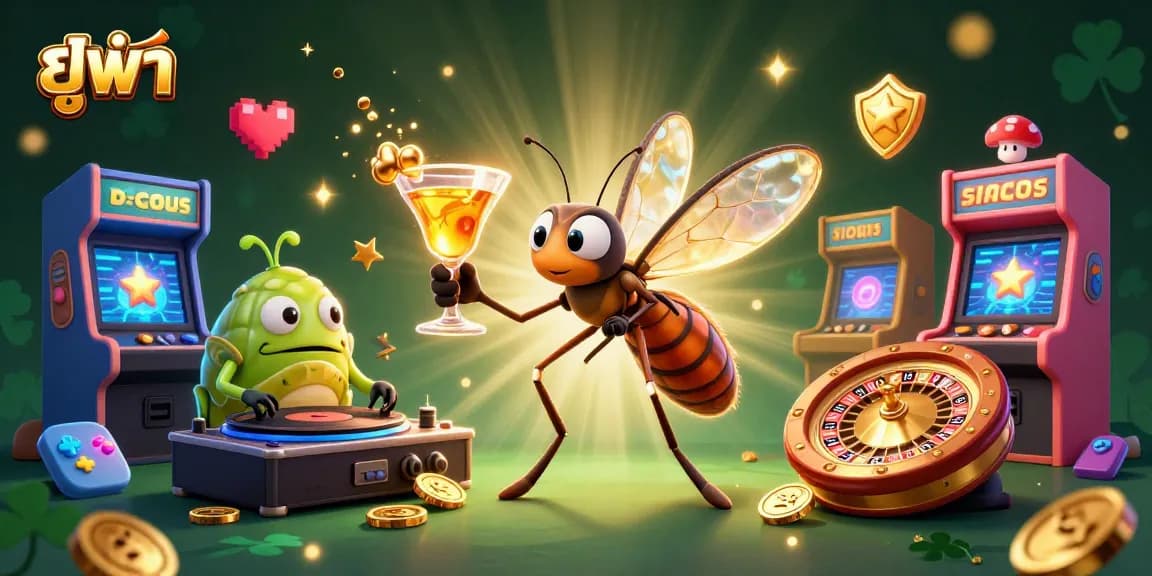 Engage in thrilling casino gaming with ยูฟ่า, featuring vibrant characters and dynamic elements.