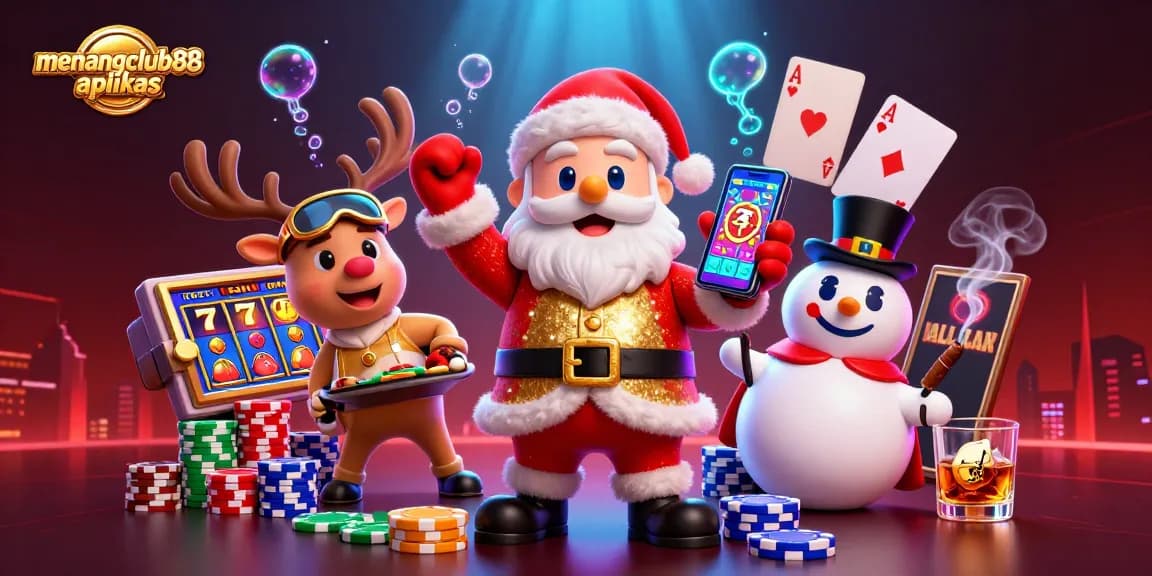 Experience thrilling jackpot action with menangclub88 aplikas in this vibrant casino adventure scene.
