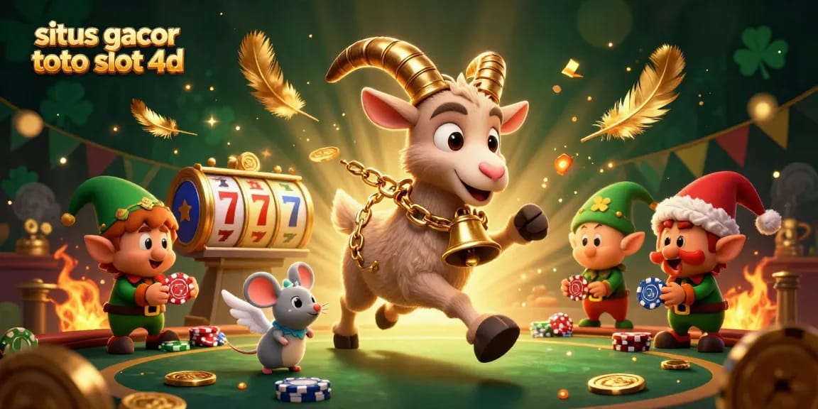 Experience the thrill of situs gacor toto slot 4d with action-packed characters stealing poker chips in a vibrant casino scene