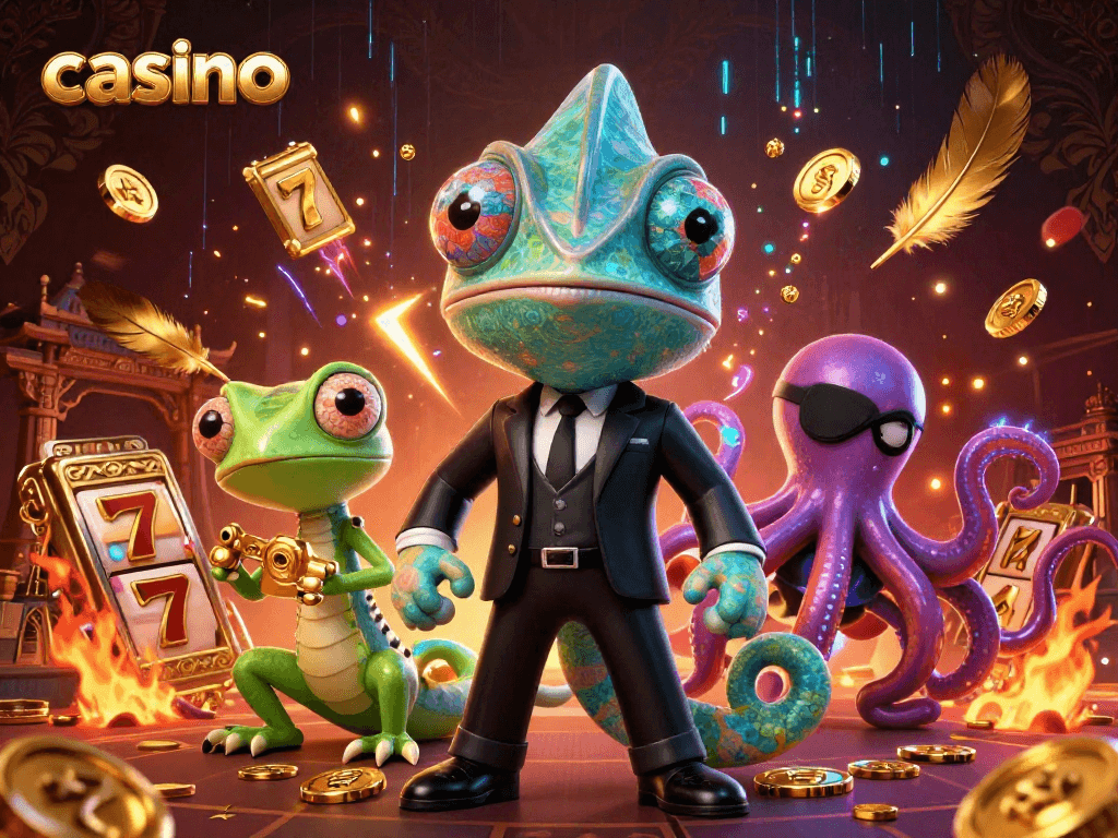 Experience thrilling casino adventures with colorful characters in dynamic gameplay.