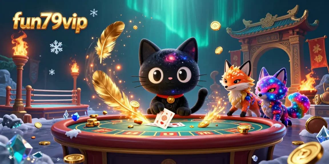 Experience fun79vip in a vibrant cosmic casino with dynamic characters and thrilling game elements.