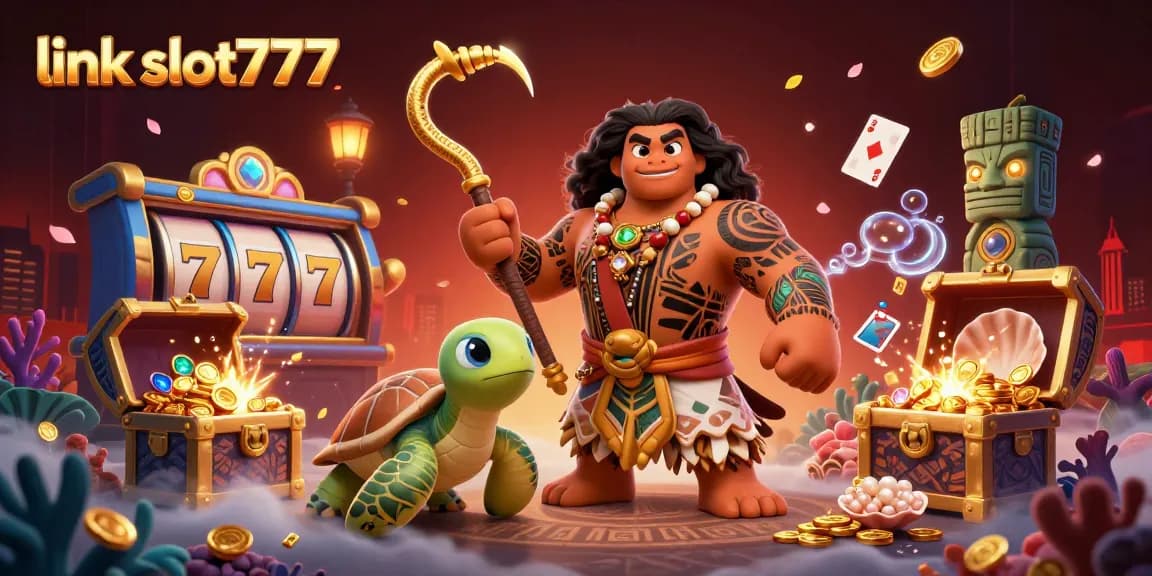 Play and win on link slot777 with vibrant casino elements and exciting characters!