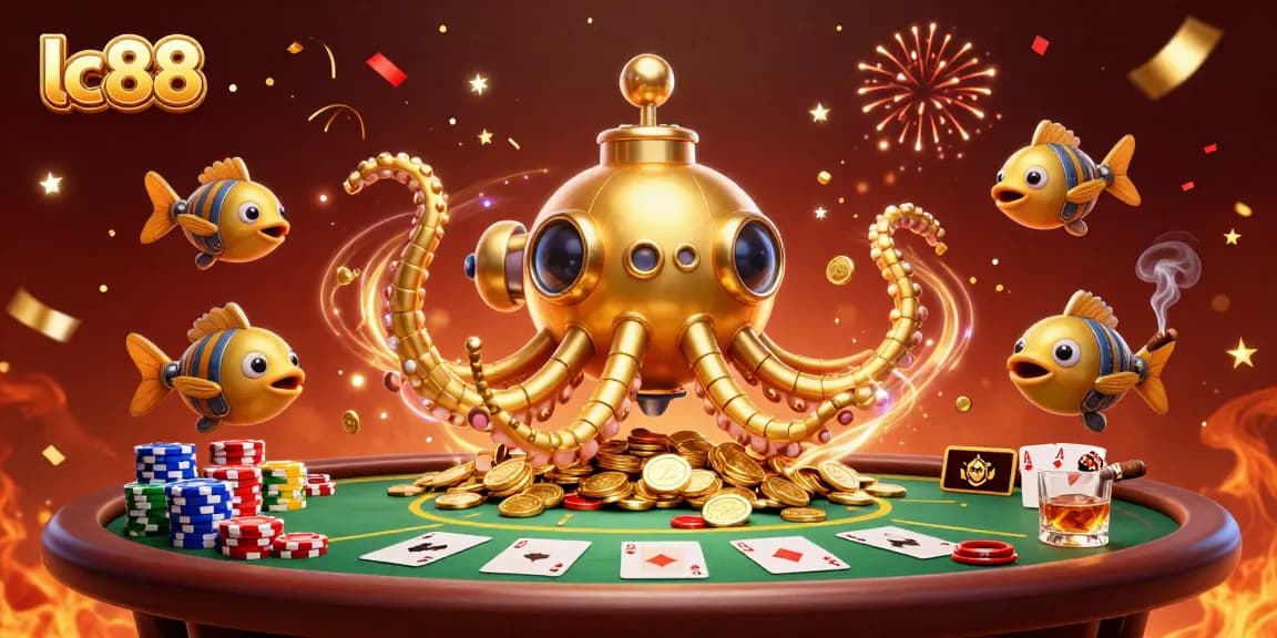 Experience thrilling gaming adventures at lc88, where golden kraken and poker elements create excitement.