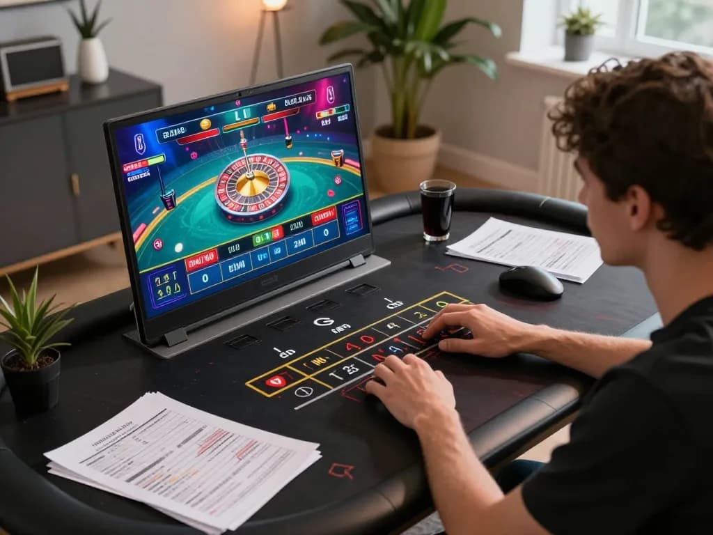 Engaging in live dealer games at king33, highlighting thrilling roulette gameplay.
