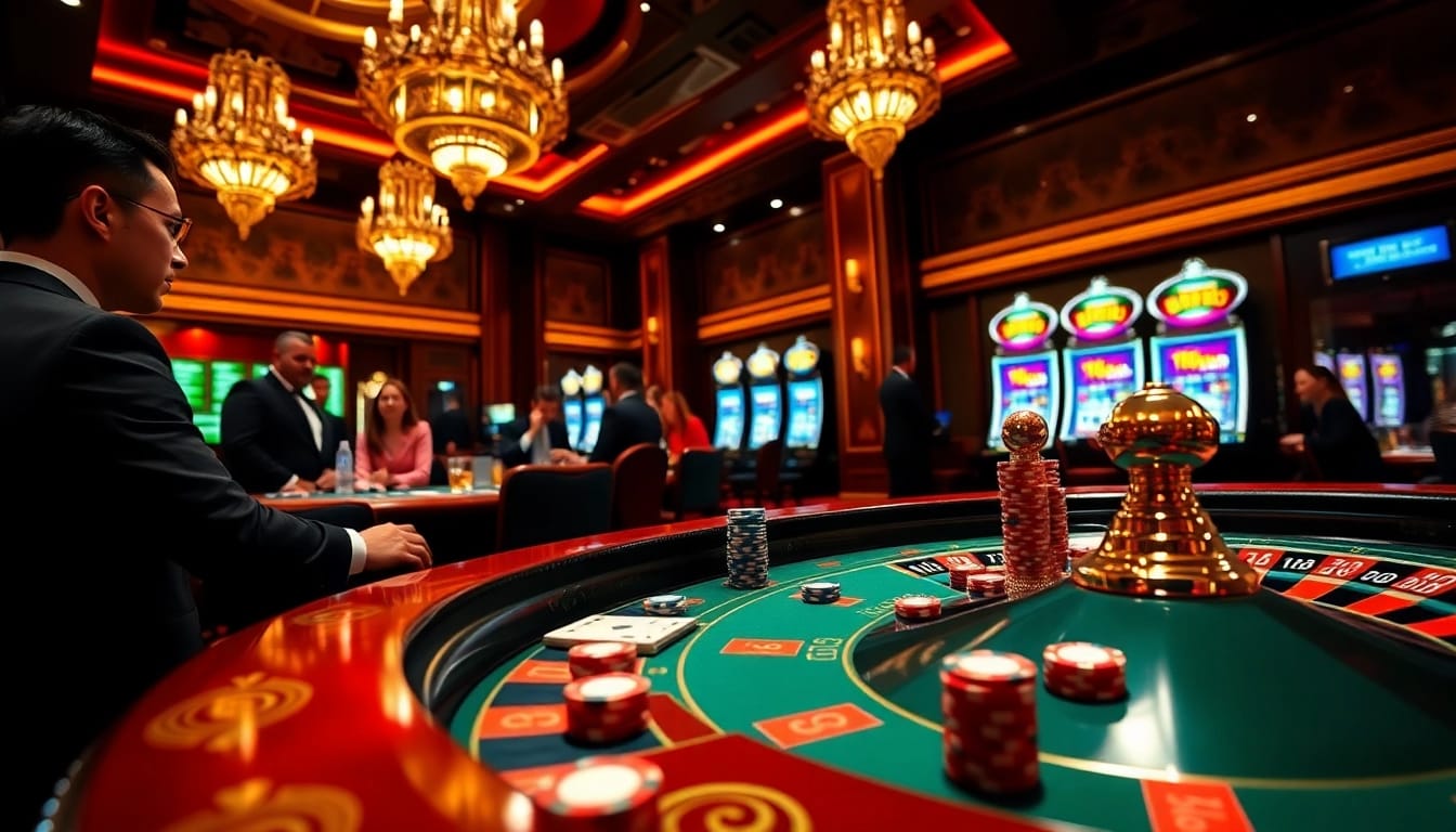 Experience the thrill of GG88 live gaming with an exciting poker table and vibrant casino atmosphere.