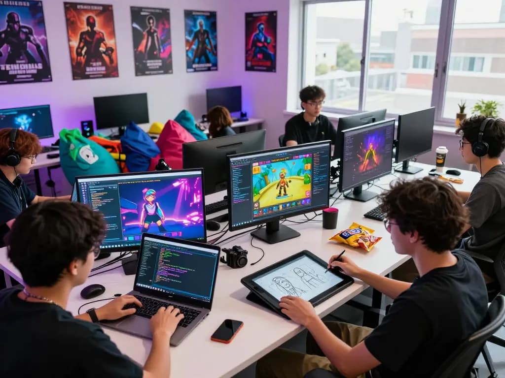 Interactive development of html porn games in a vibrant studio setting