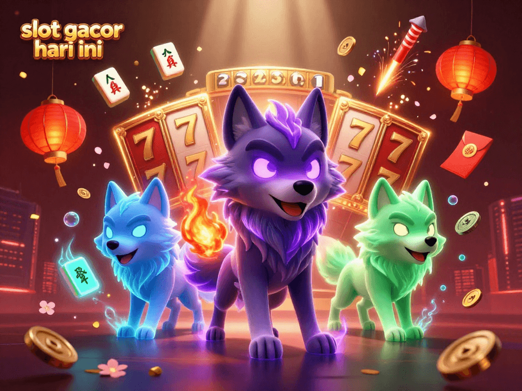 Spin and win big at slot gacor hari ini with thrilling 3D casino illustration, showcasing exciting game elements.