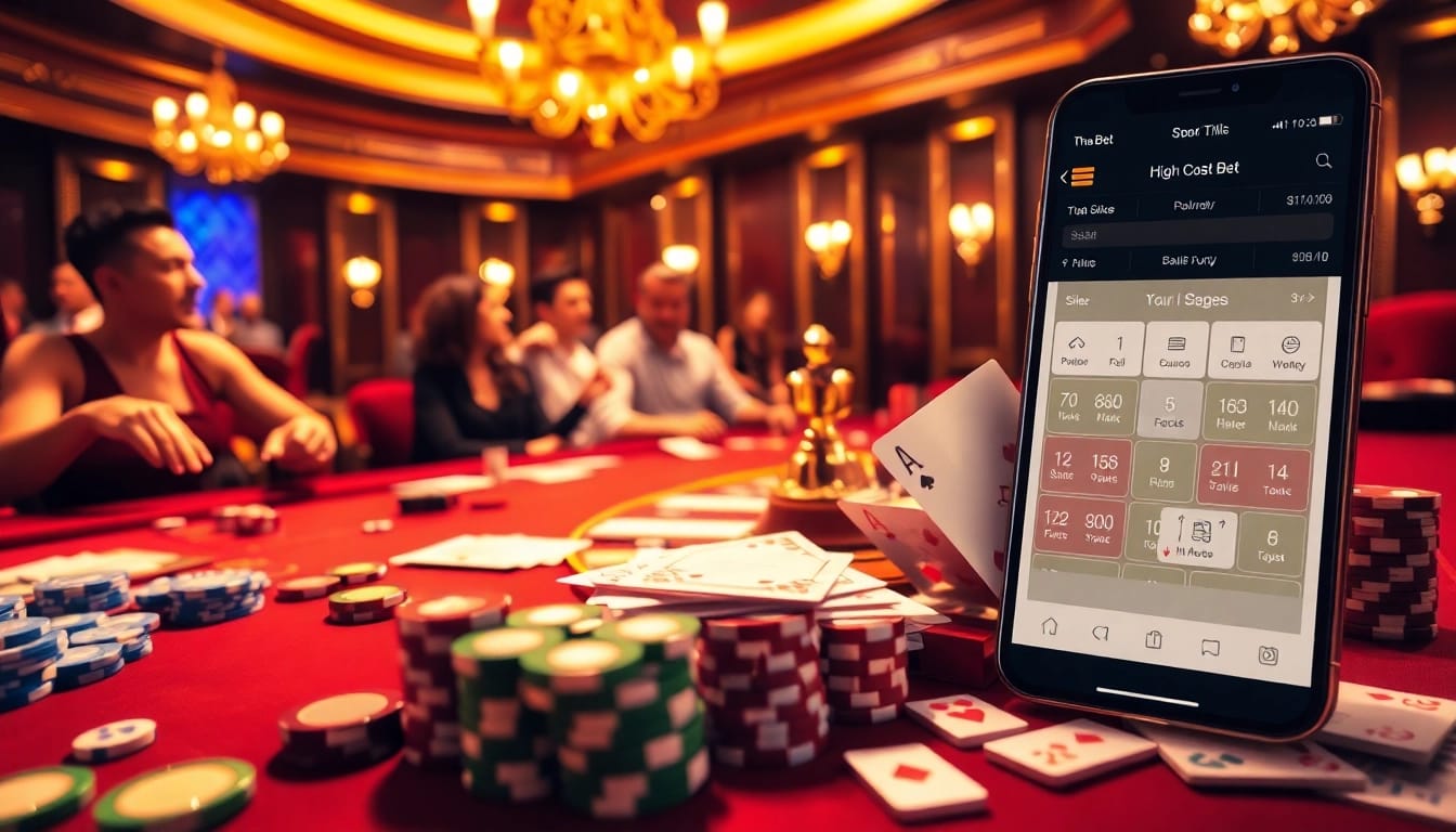 Experience the thrill of Tha bet with exciting casino action featuring poker chips and roulette tables.