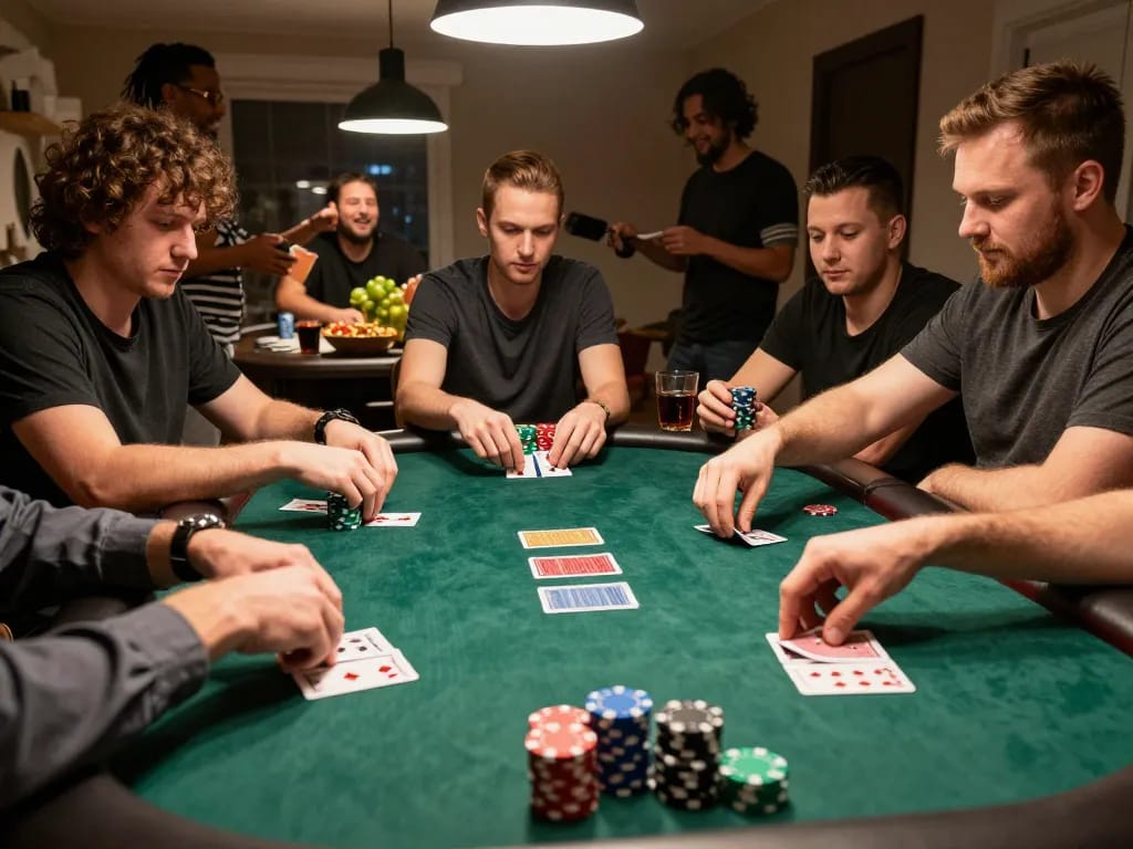 Pemain yang terlibat mengalami permainan poker berisiko tinggi di rumah yang terhubung dengan strategi ggdewa777
