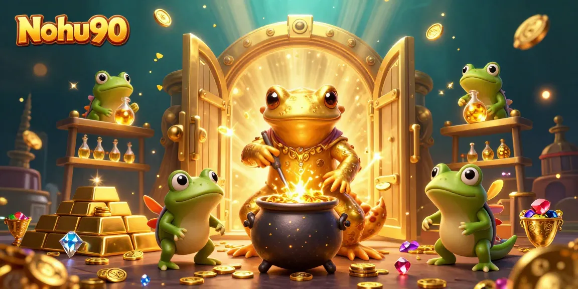 Nohu90 offers thrilling gaming experience with golden treasures and casino excitement.