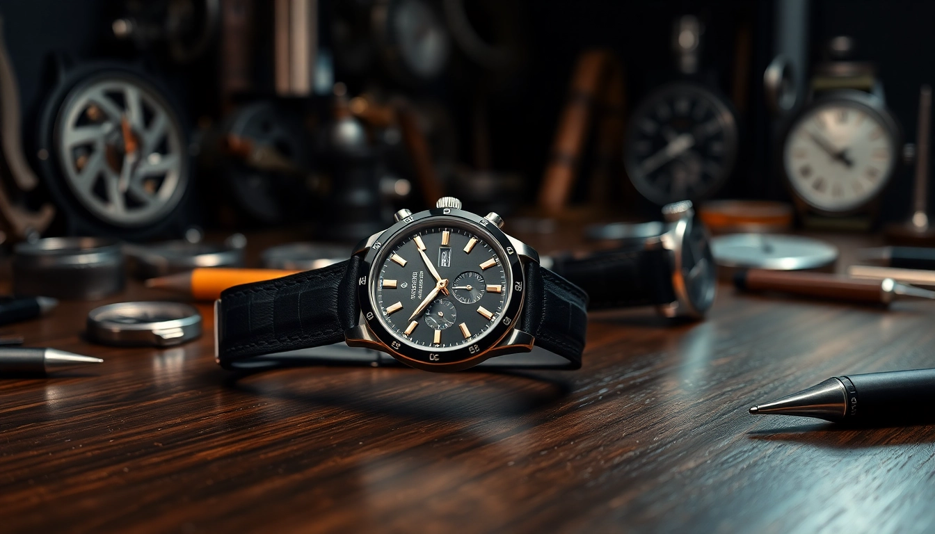 Explore replica watches showcasing intricate designs and craftsmanship on a wooden table.