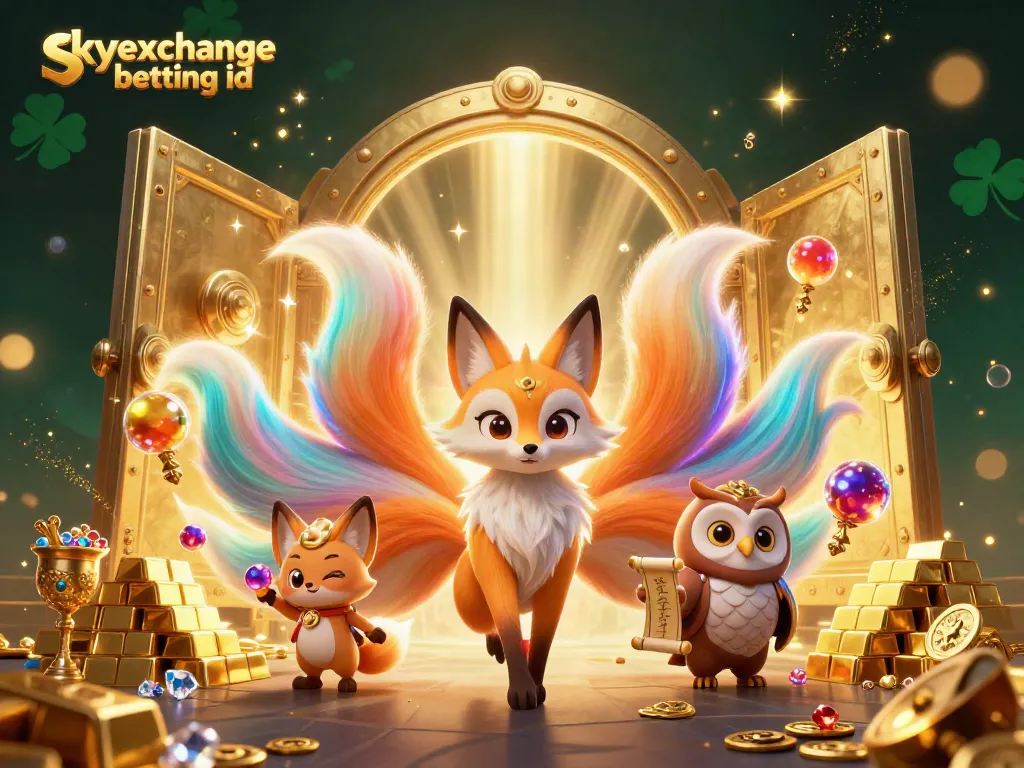 Experience thrilling gaming with skyexchange betting id in a vibrant, dynamic casino-themed illustration.