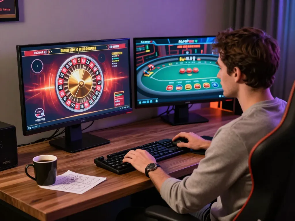 Engage in strategic play with leci123a at a dedicated online poker and roulette setup.