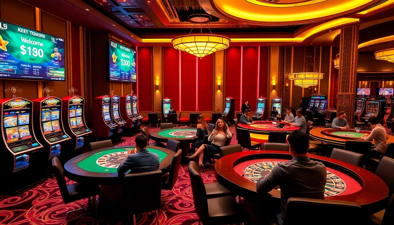 Experience luxury gaming at MM88 TODAY with vibrant slot machines and lively poker tables.