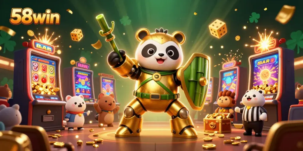 Experience the excitement of 58win with dynamic casino elements and captivating characters in action.