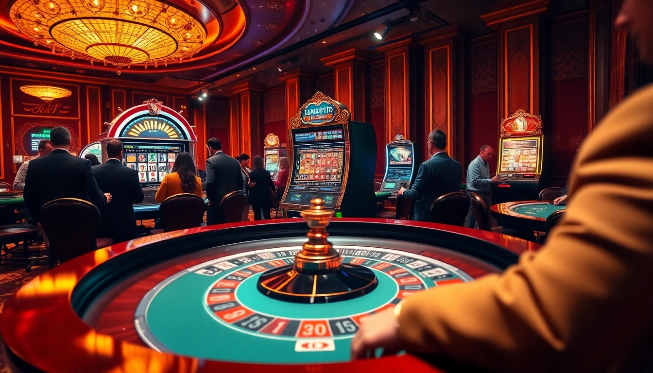Engage with the excitement of gambling as players experience ทางเข้า mk8 at a luxurious casino table.