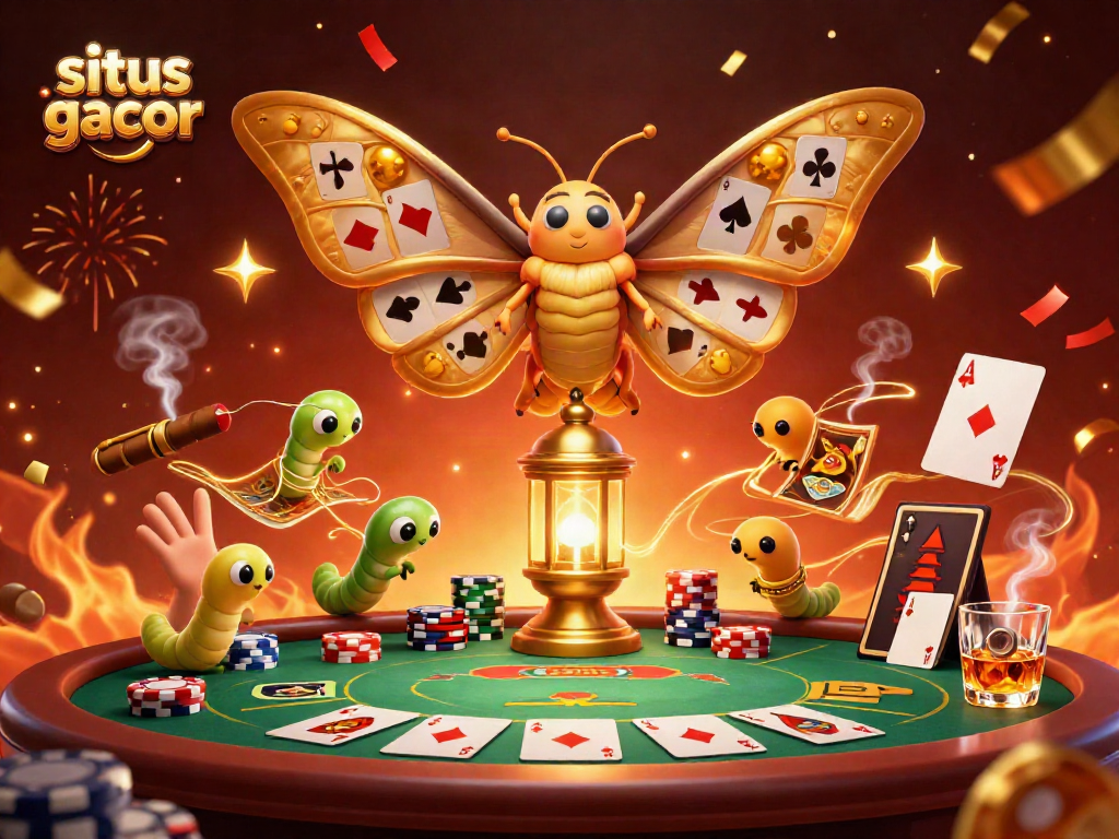 Experience excitement at situs gacor with vibrant casino scenes from an imaginative digital artwork.