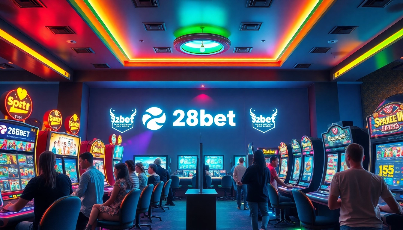 Exciting online gaming scene featuring players engaged with 28bet game activities.