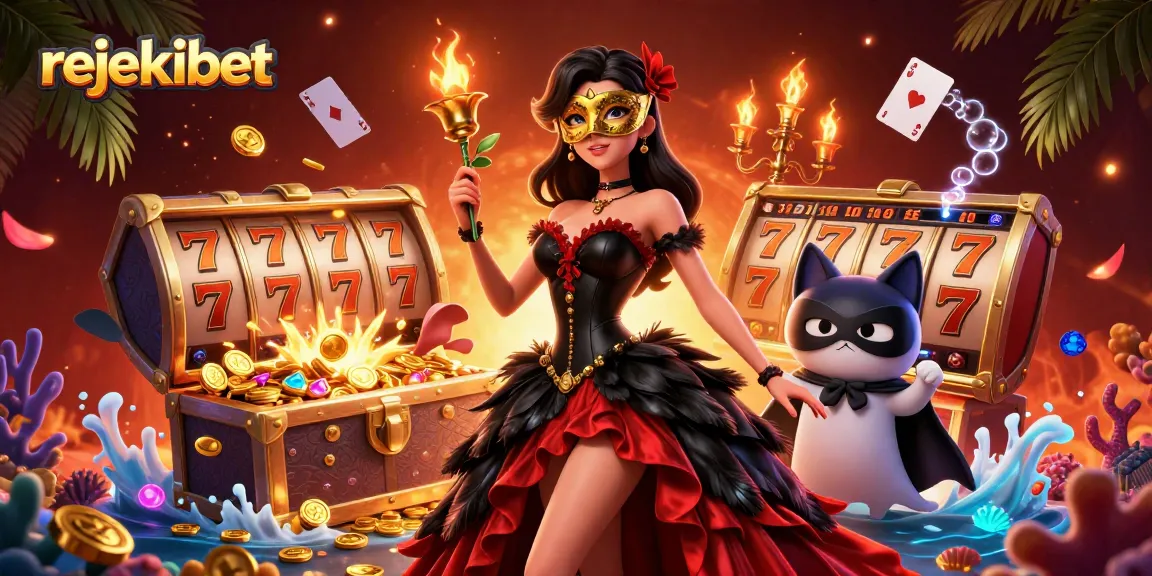 Experience winning with rejekibet, showcasing an enchanting scene with golden slots and dynamic game elements.