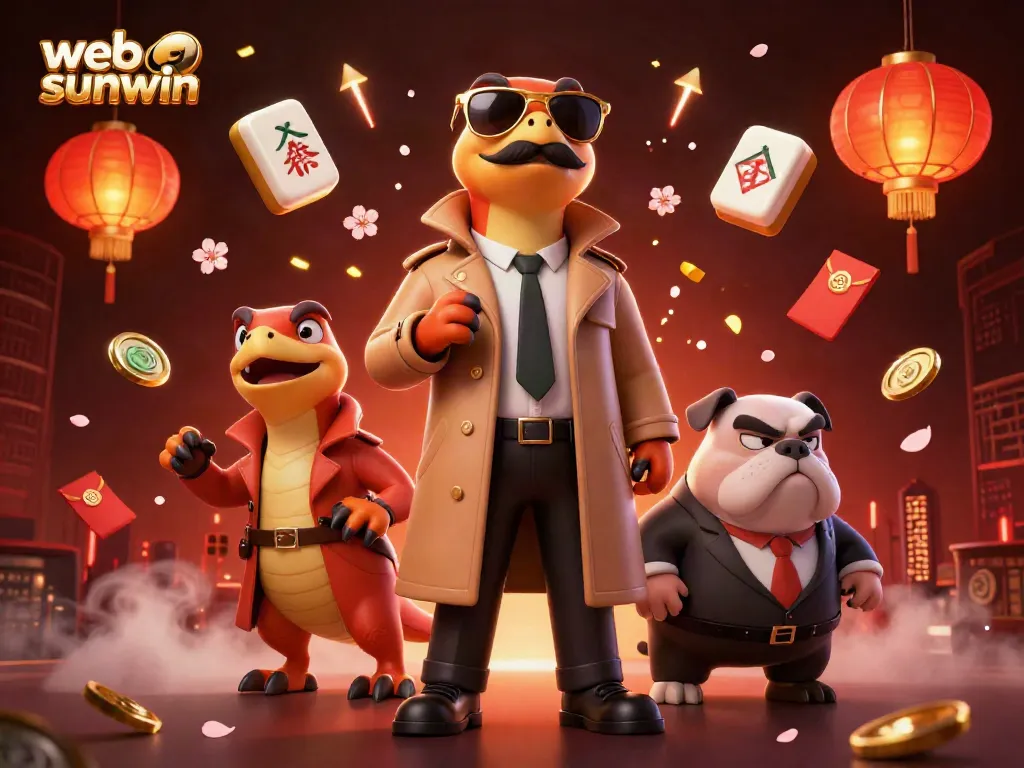 Experience the vibrant excitement of web sunwin in this dynamic VIP casino scene featuring clever cartoon raptors.