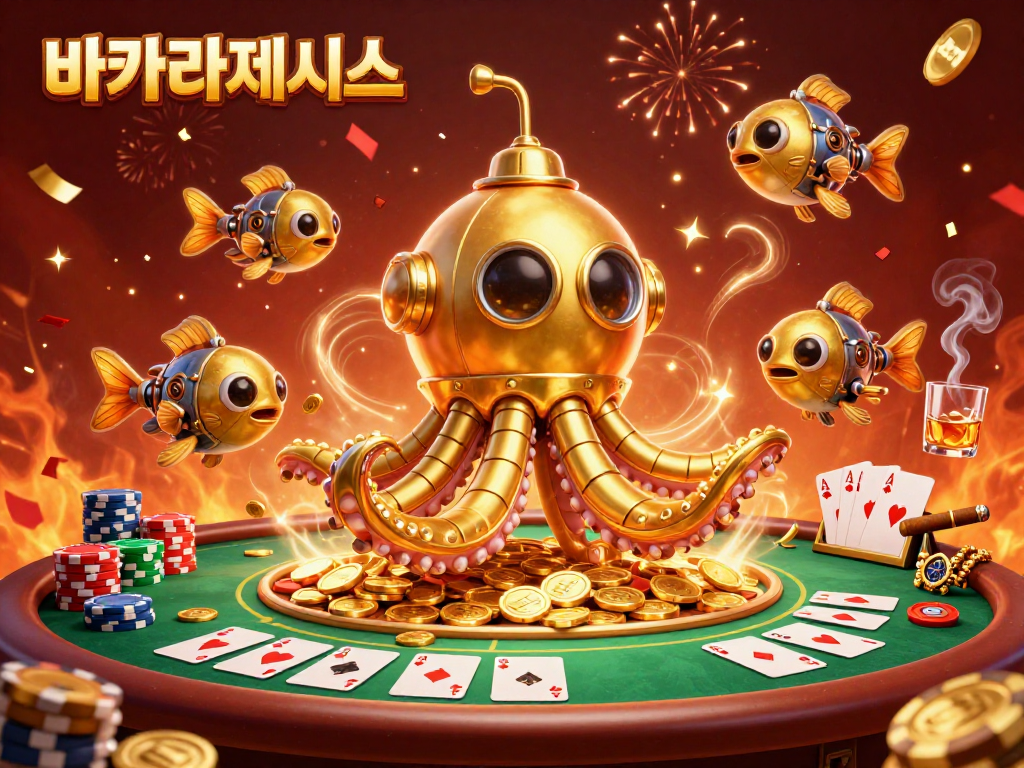 바카라사이트의 화려한 환경에서 카지노 게임의 즐거움을 경험하는 장면