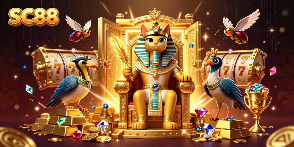 SC88 captivates gamers with treasure-rich visuals and casino excitement in a vibrant scene.