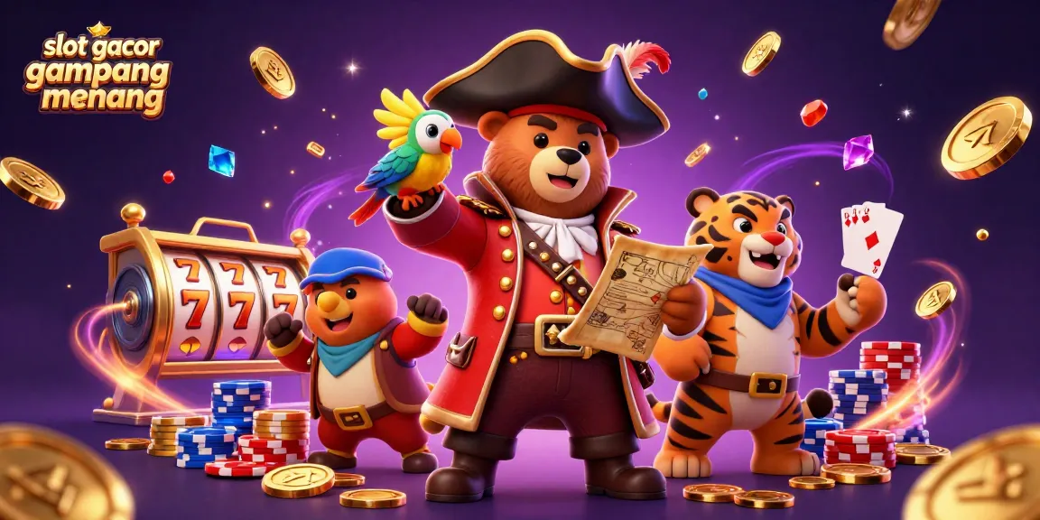 Experience the excitement of slot gacor gampang menang with vibrant characters and dynamic gambling elements.
