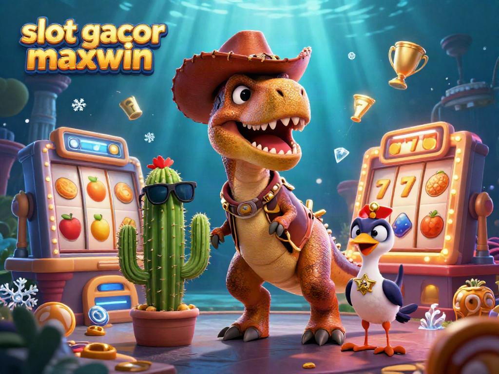 Menangkan jackpot di slot gacor maxwin dengan karakter kartun dan elemen kasino yang ceria.