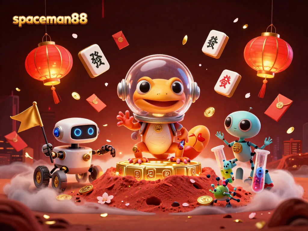 Experience exciting gameplay with spaceman88 in a vibrant alien casino environment full of rewards.