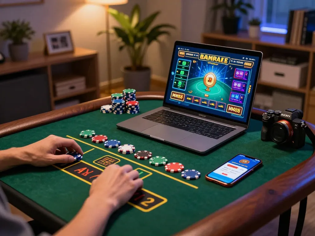 Engaging online player exploring the MM88 app for a thrilling gaming experience.