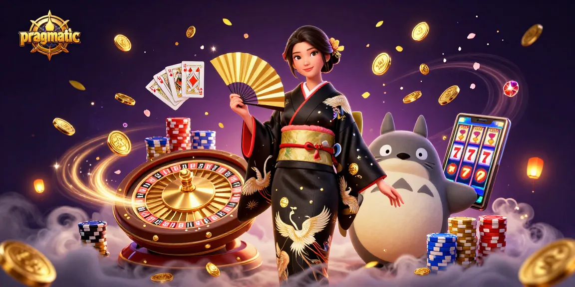 Spin to win at pragmatic slots featuring vibrant characters and dynamic casino elements.