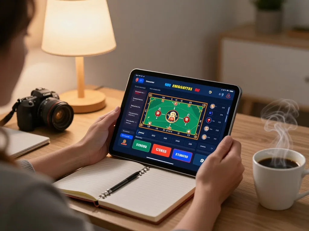 Person using mm88.it.com for online gambling on a cozy sofa, depicting responsible gaming