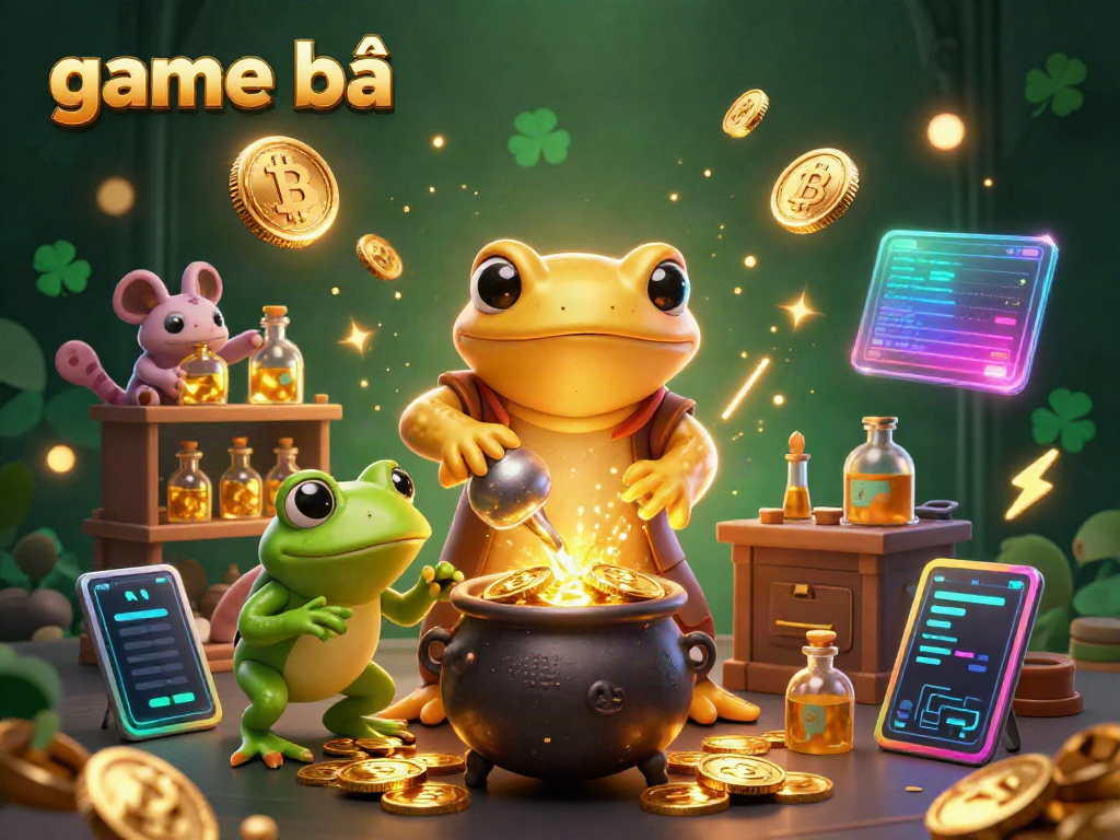 Experience thrilling game bài adventures in a vibrant, magical casino-themed world with golden alchemist