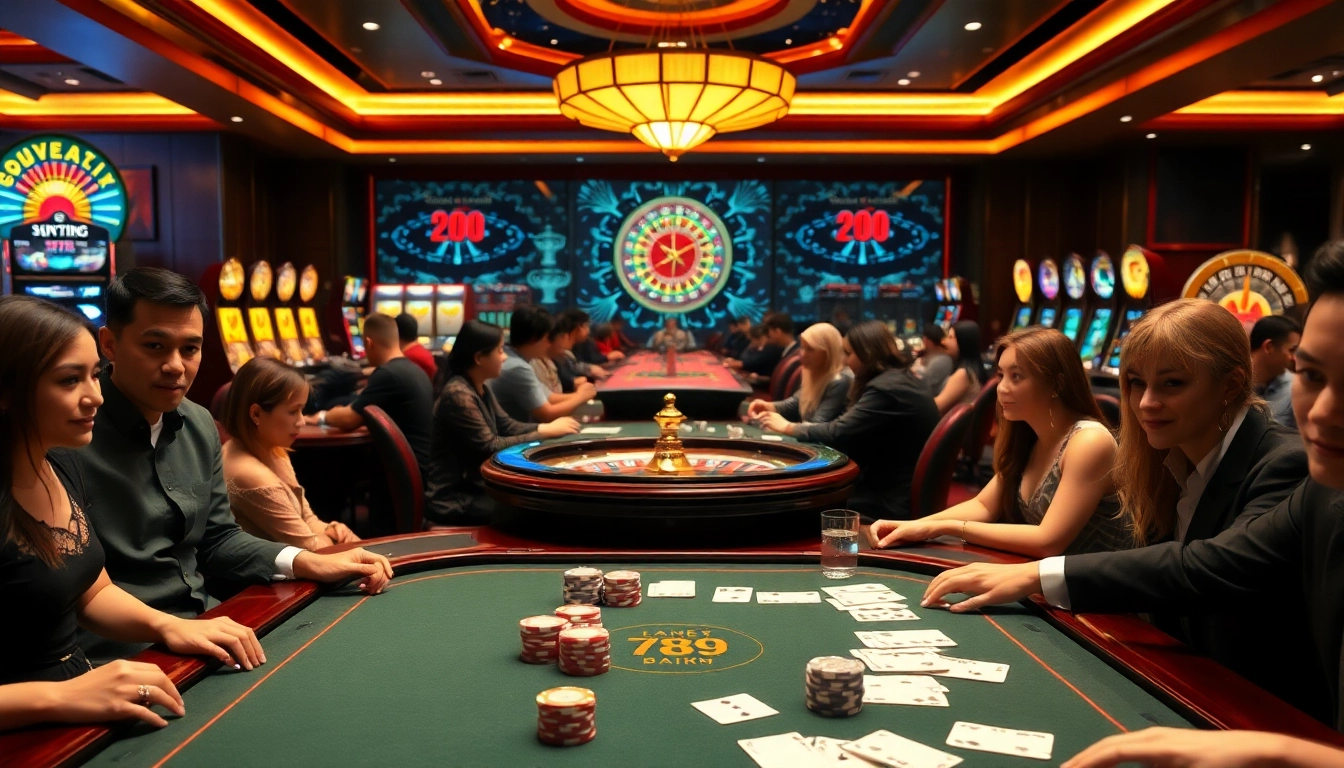 Experience the excitement of the trang chủ 789win casino with vibrant gaming tables and thrilling action.