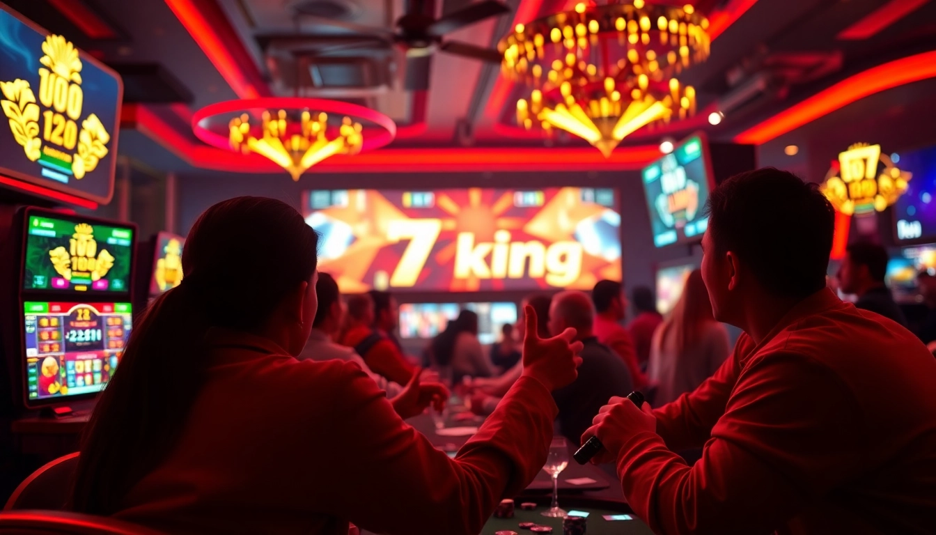 Escena vibrante de jugadores disfrutando del juego en línea en 79king, mostrando emoción y participación.