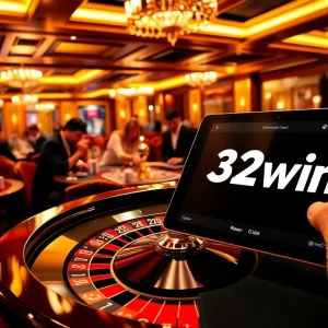 Experience the thrill at 32win's online tables with players betting on vibrant games.