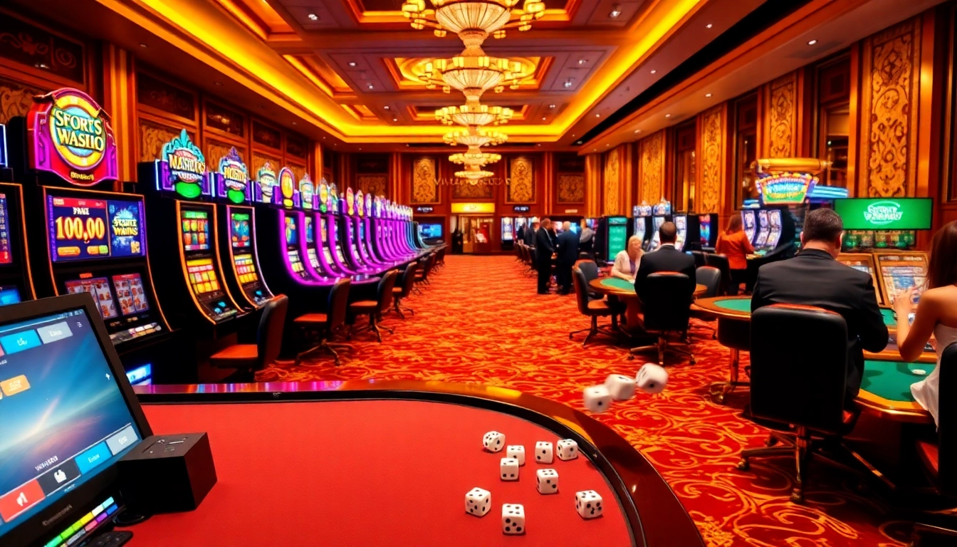 Players enjoying thrilling games at https://vnloto.nl/ with vibrant casino elements and exclusive promotions.