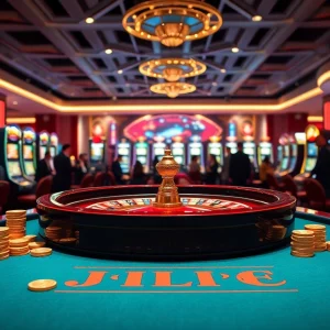 Experience the thrilling gameplay at JILI's luxurious casino, featuring exciting roulette and vibrant slot machines.