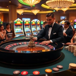 Experience high-stakes excitement at https://ok365a.biz/ with stunning casino visuals, including roulette and slot machines.