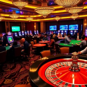 Experience the excitement of winning at soibet. black with dynamic casino elements like roulette and poker.