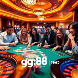 An engaging casino atmosphere with diverse players and vibrant tables at https://gg88.shop/ for an exciting gaming experience.