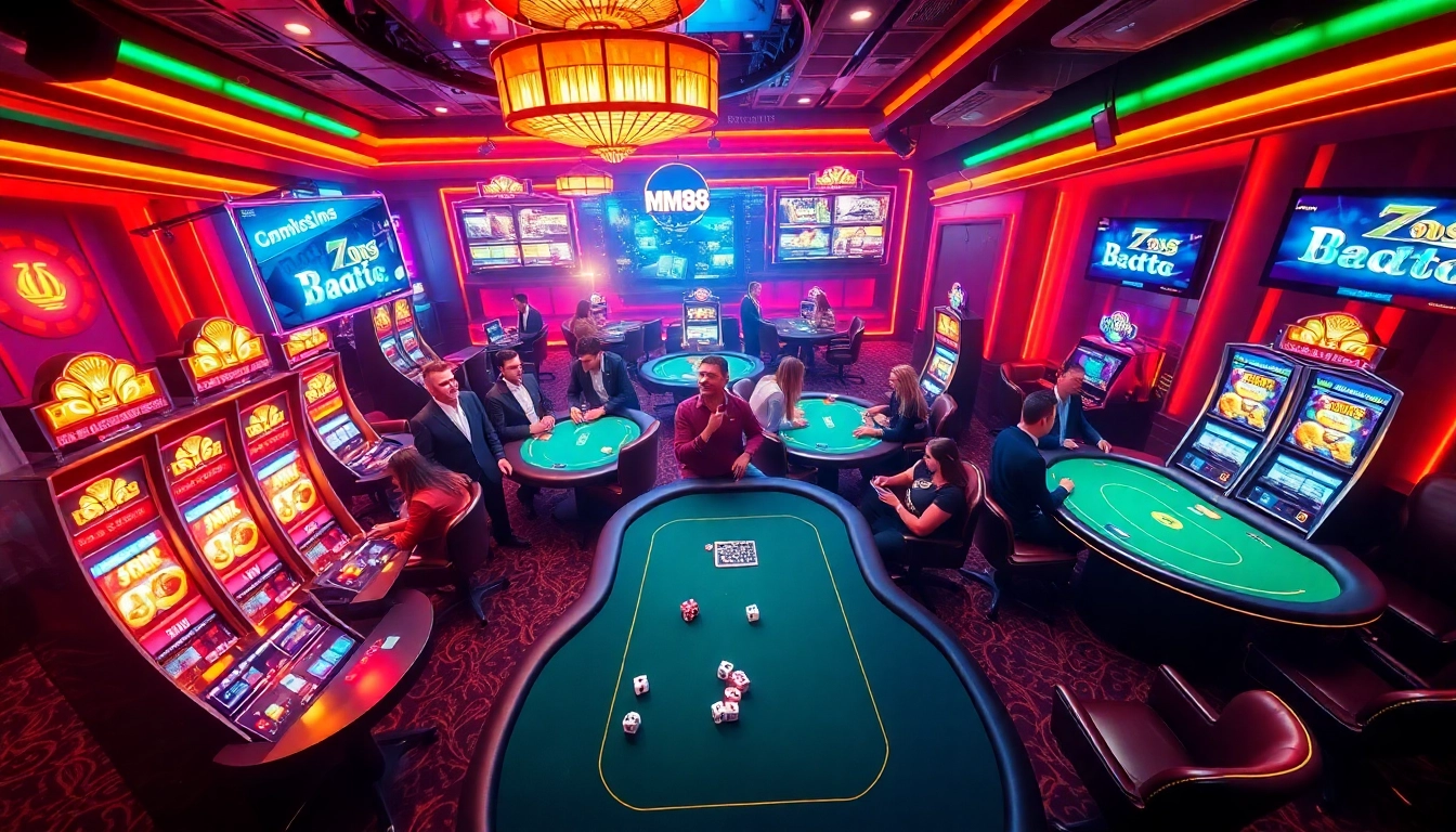 Experience thrilling games at mm88 with elegant tables, vivid slot machines, and digital betting.