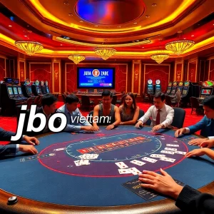 Experience thrilling action at jbo vietnam's premier casino with poker tables and lively players.