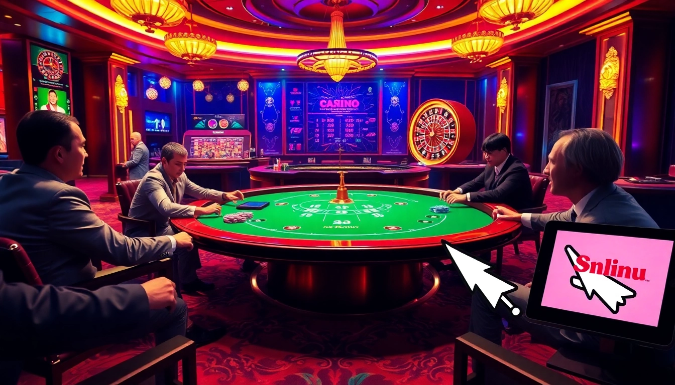 Engage with thrilling games at the poker table in a luxury casino, showcasing strategic plays from 링크모음.