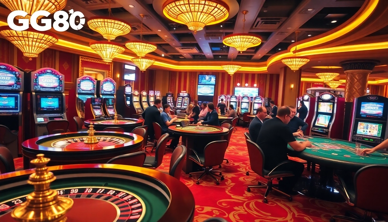 Experience the excitement at GG88 with dynamic casino tables and players in action.