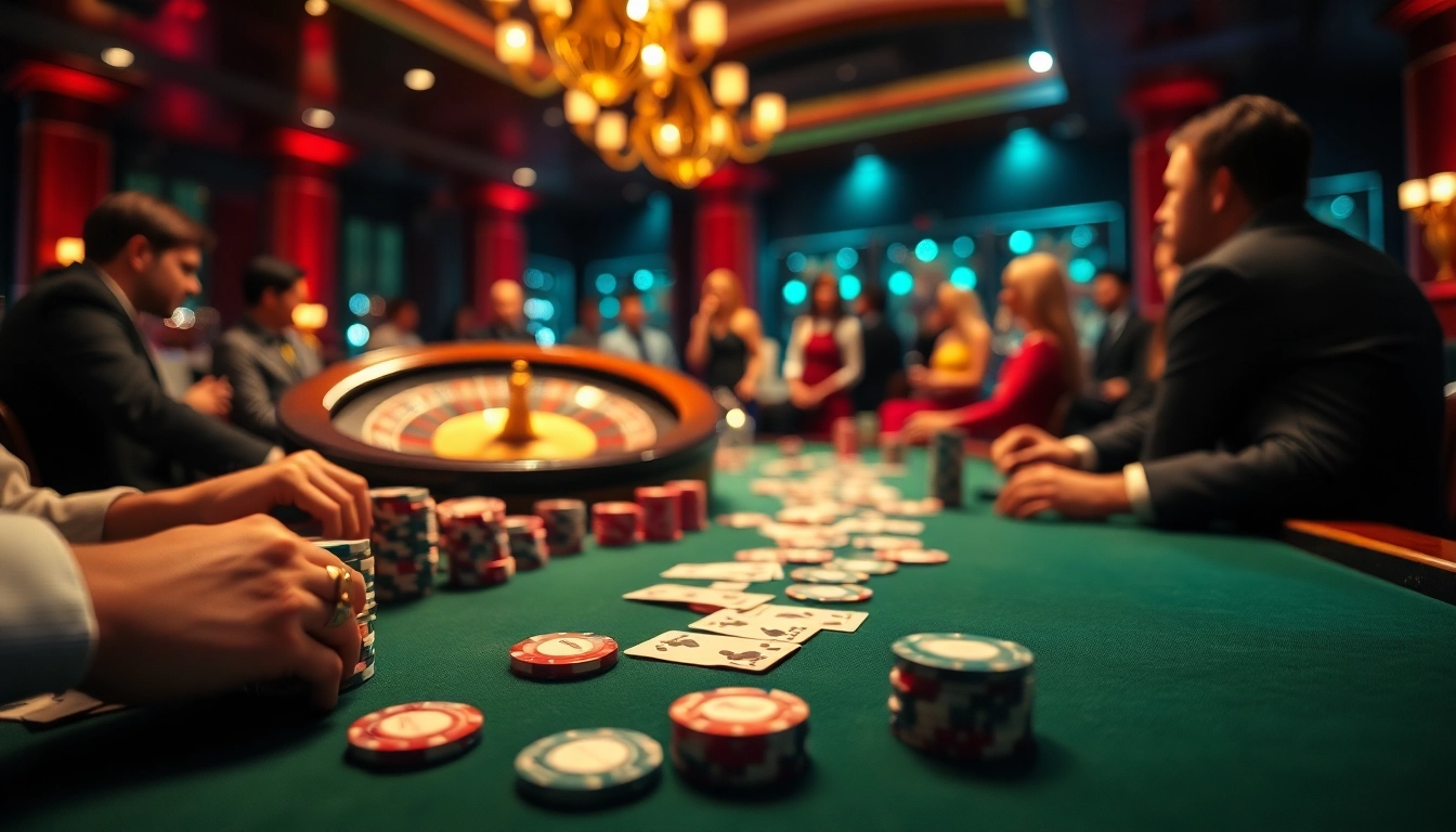 Experience the thrill of gambling with the hidden wiki 2026 at a luxurious poker table and roulette wheel.