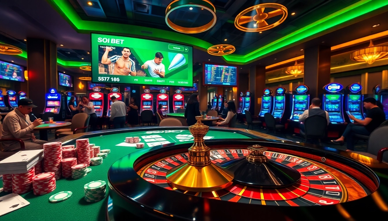 Experience thrilling gameplay at SOIBET with vibrant casino elements and engaging betting options.