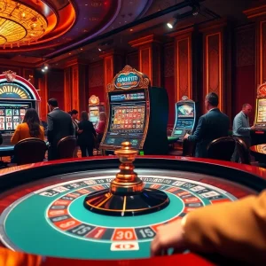 Engage with the excitement of gambling as players experience ทางเข้า mk8 at a luxurious casino table.