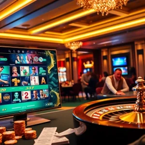 Experience the thrill of bomwin online gaming with sleek interfaces and vibrant casino elements.