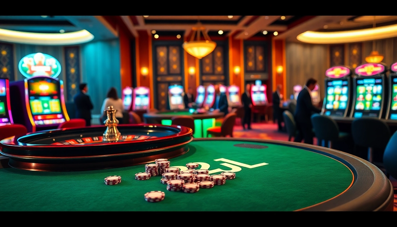 Experience the thrill of winning at 22JL Casino with vibrant slot machines and roulette action.